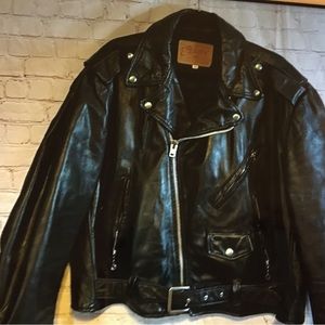COPY - Vintage 90s EXCELLED brand bikeJacket .Made in the USA Size 50